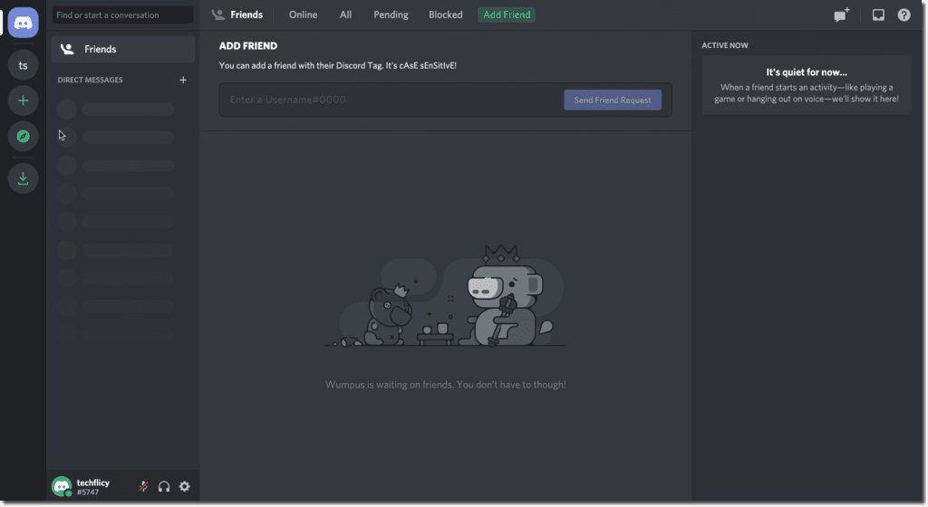 Discord app dashboard